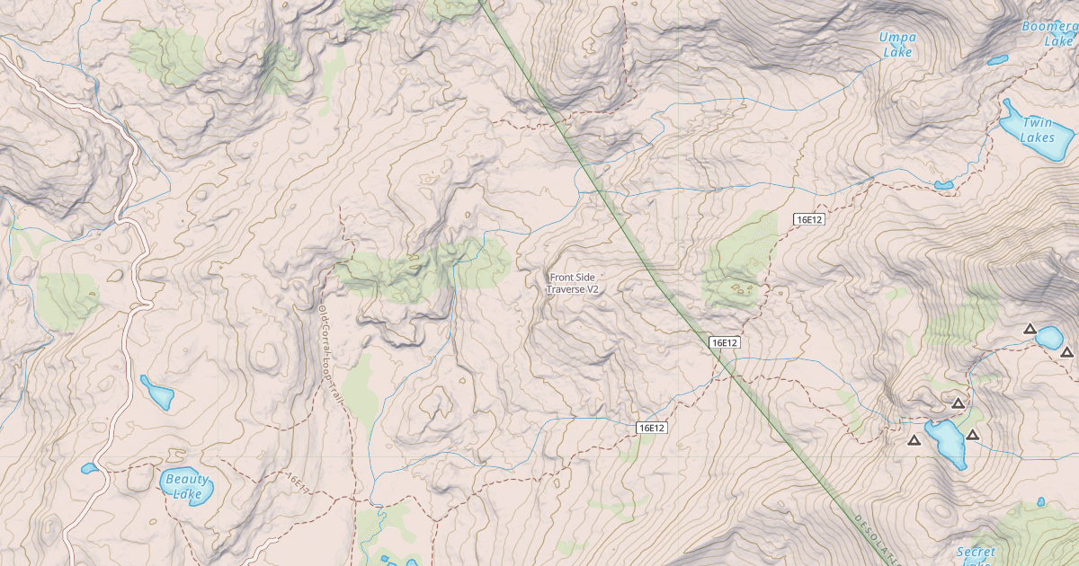 Map preview of Front Side Traverse