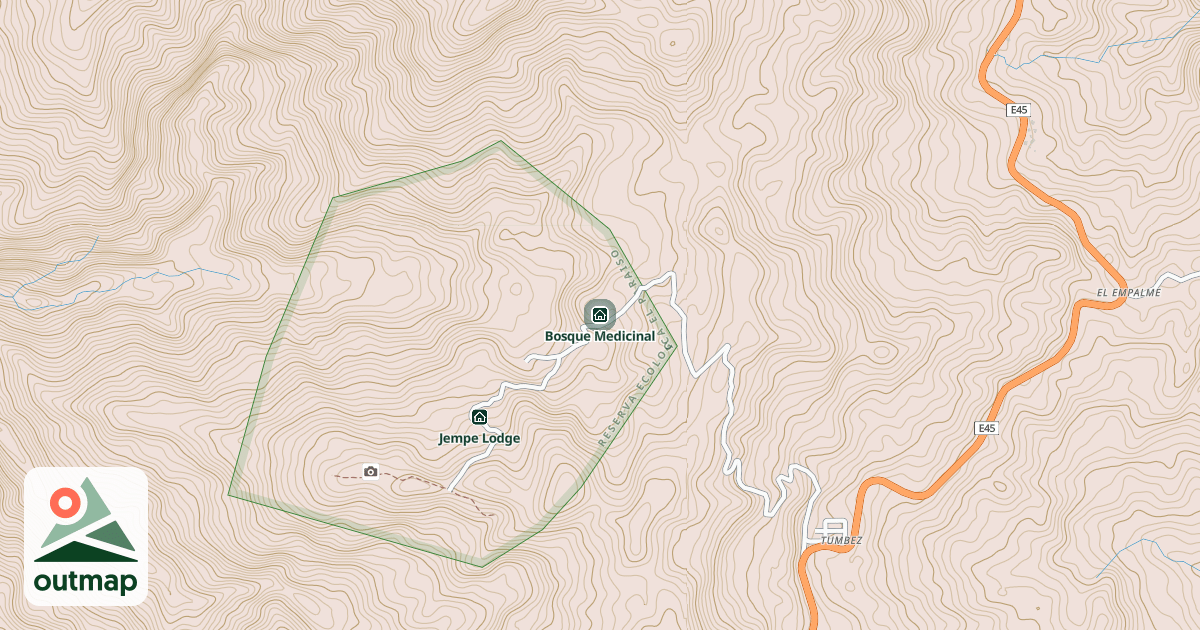 Map of Bosque Medicinal