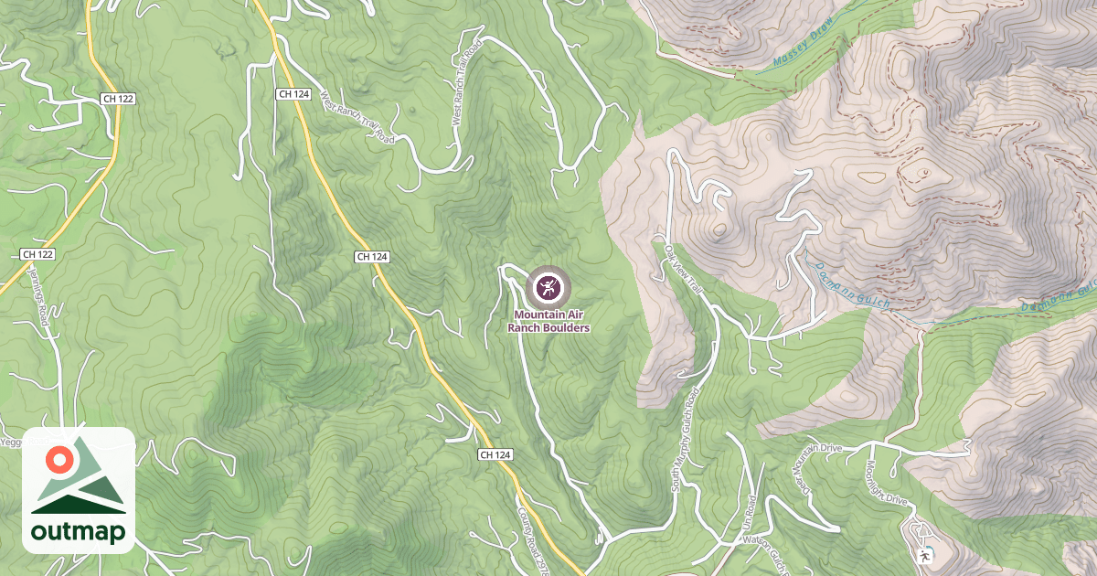 Map of Mountain Air Ranch Boulders