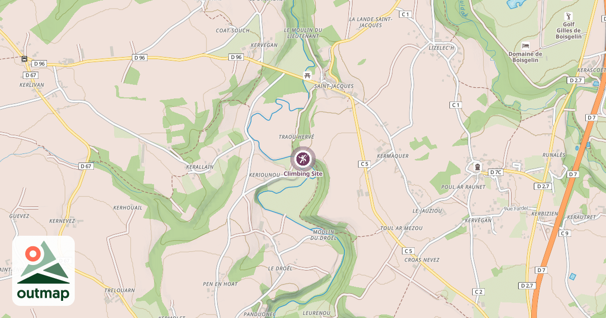 Map of Climbing Site