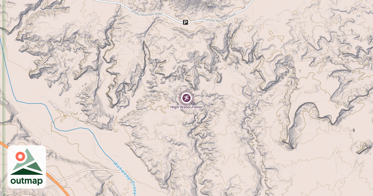 Map of High Water Tower