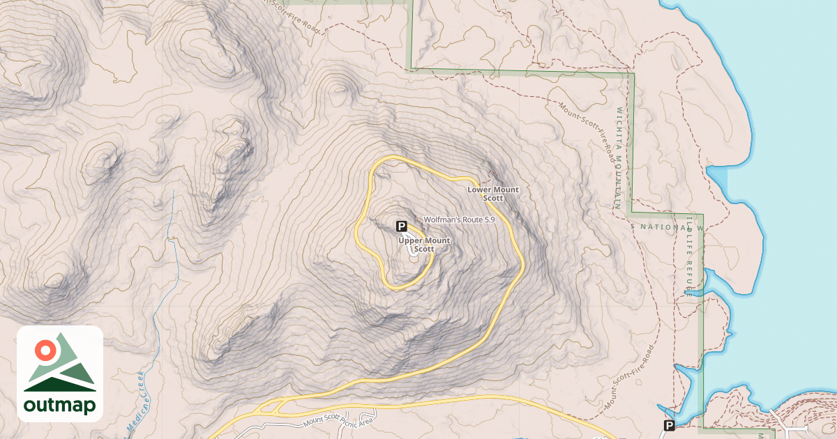 Map of Wolfman's Route