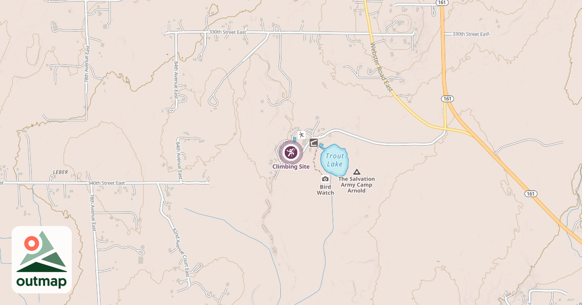 Map of Climbing Site