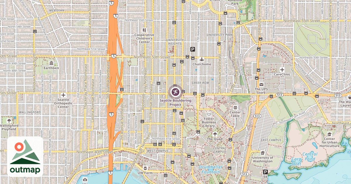 Map of Seattle Bouldering Project