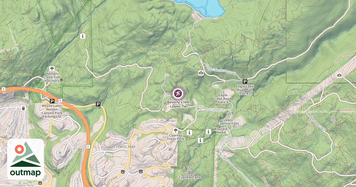 Map of Beverly's Hill - Lower Tier