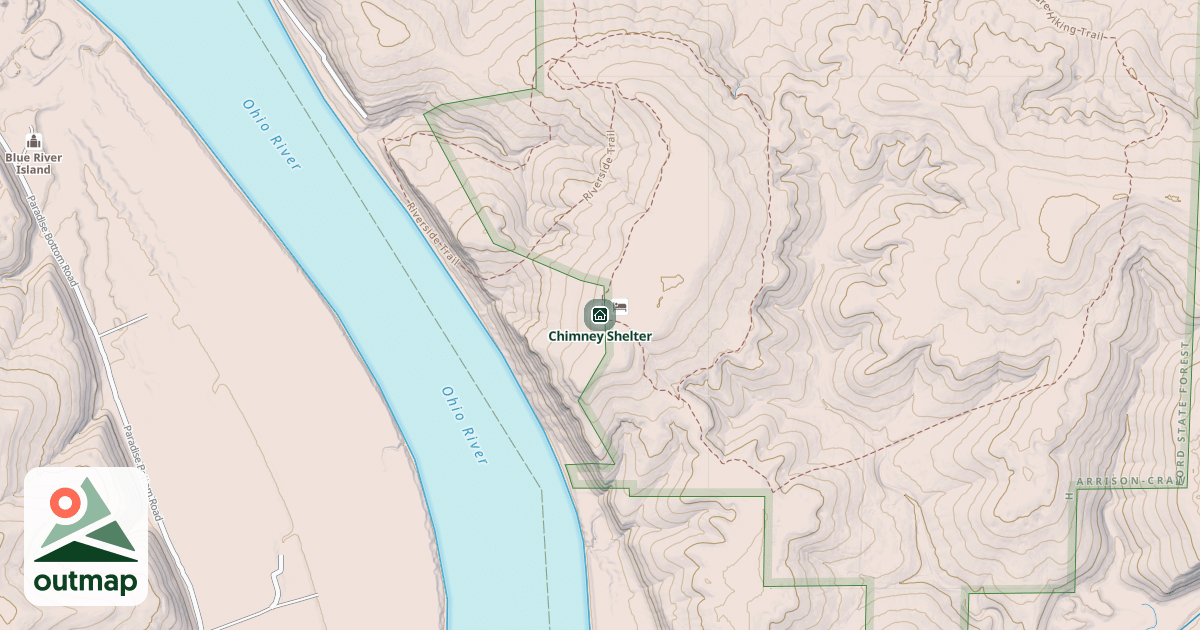 Map of Chimney Shelter