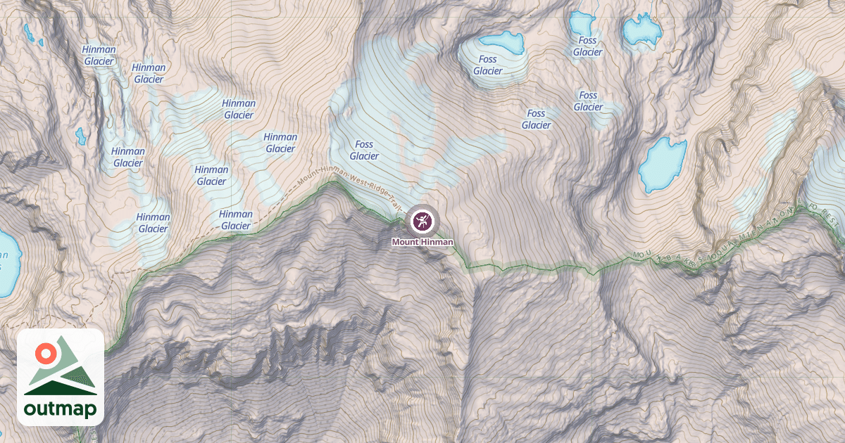 Map of Mount Hinman