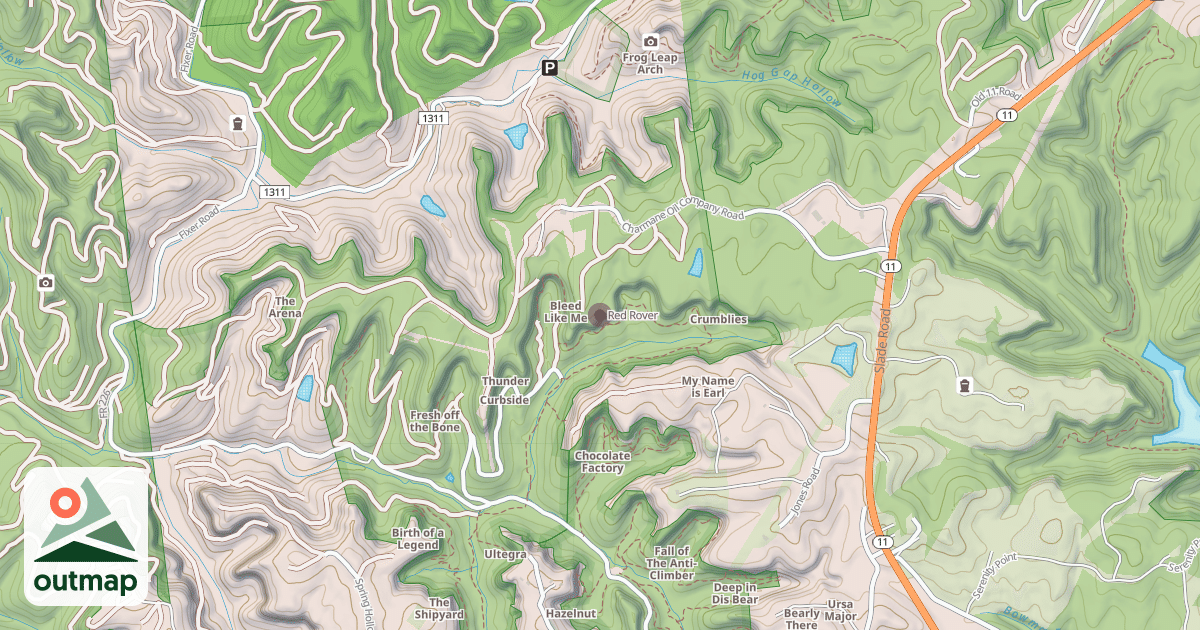 Map of Red Rover