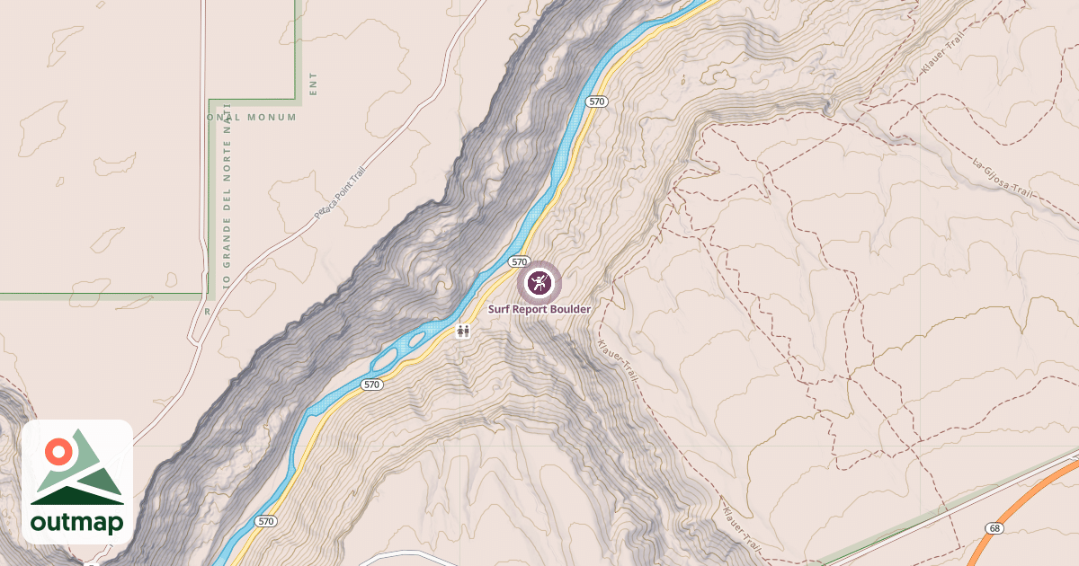 Map of Surf Report Boulder
