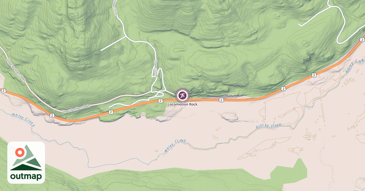 Map of Locomotion Rock