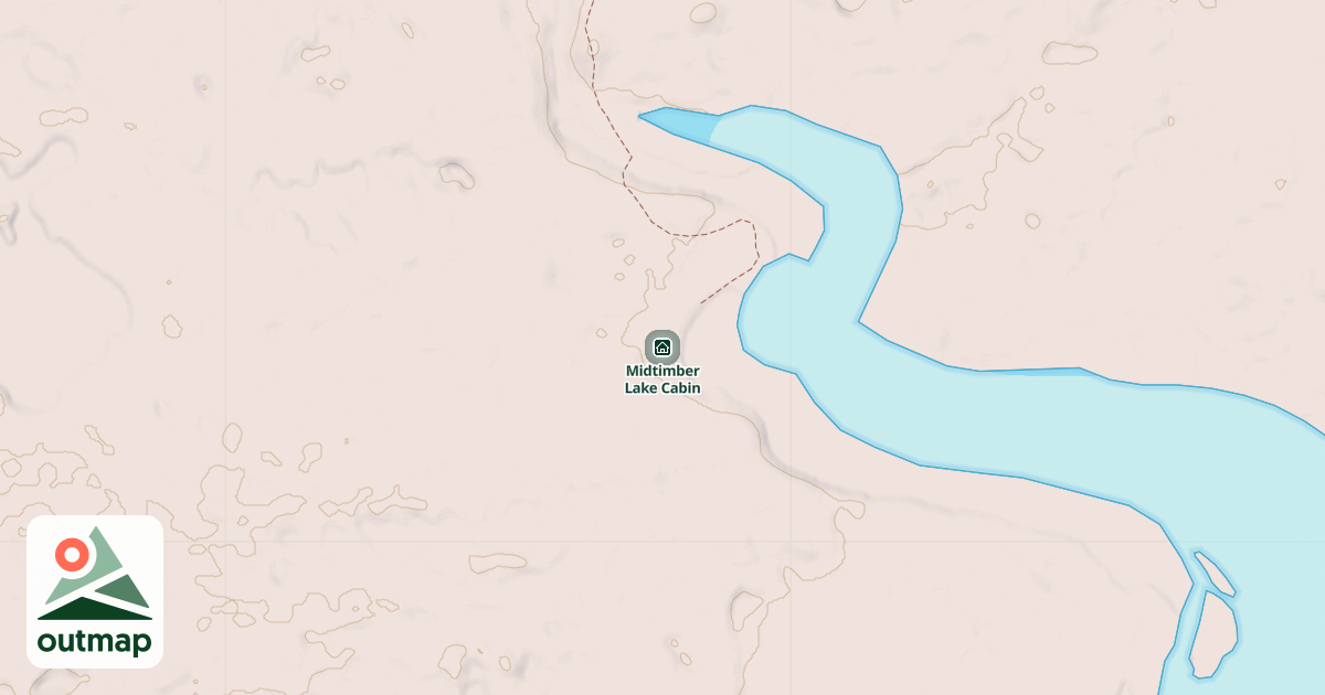 Map of Midtimber Lake Cabin