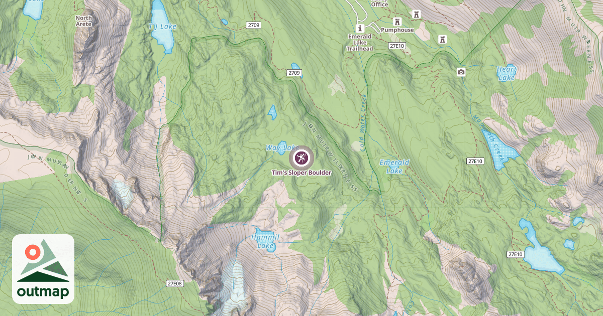 Map of Tim's Sloper Boulder