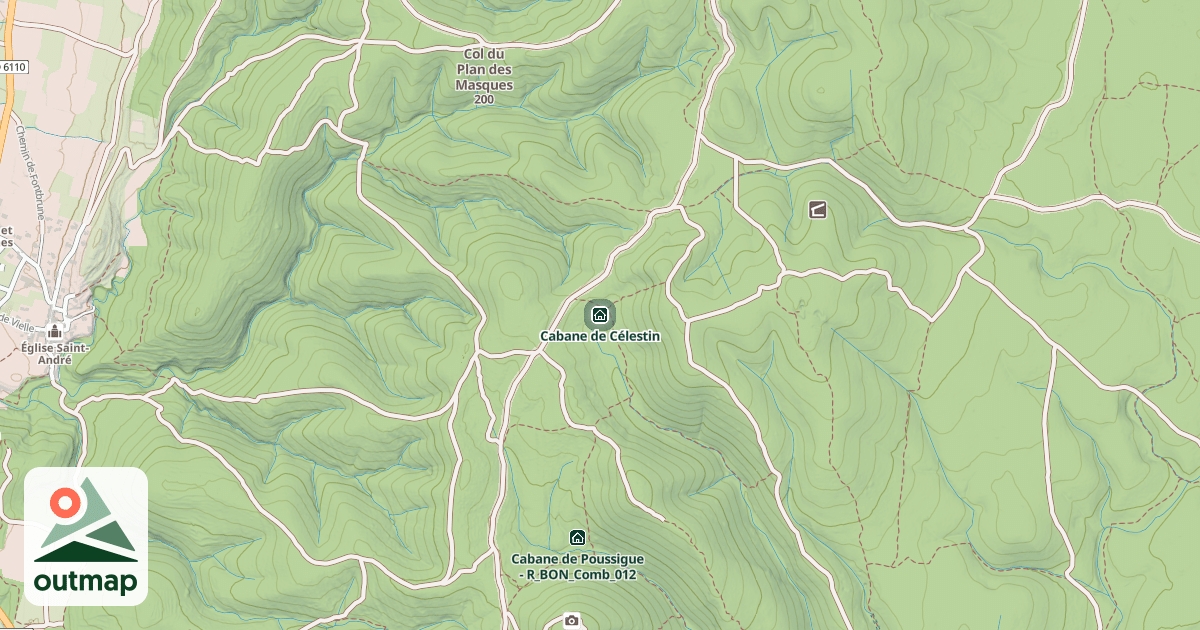 Map of Cabane de Célestin