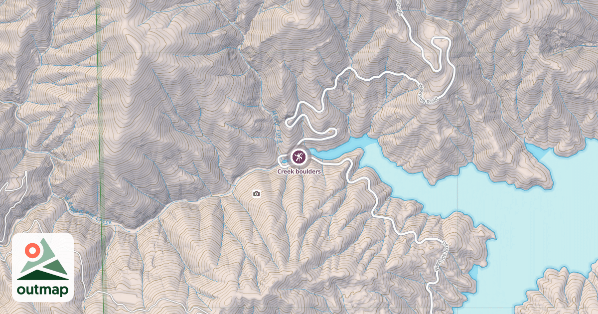 Map of Creek boulders