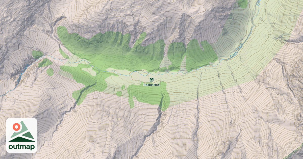 Map of Paske Hut
