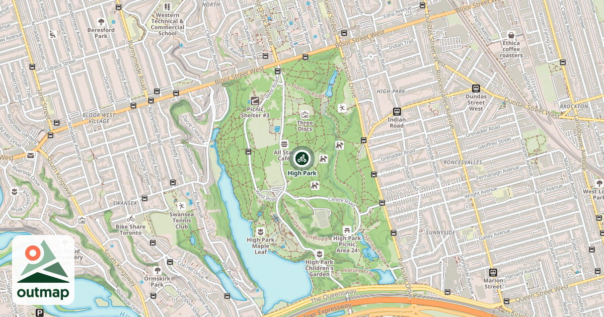 Map of High Park