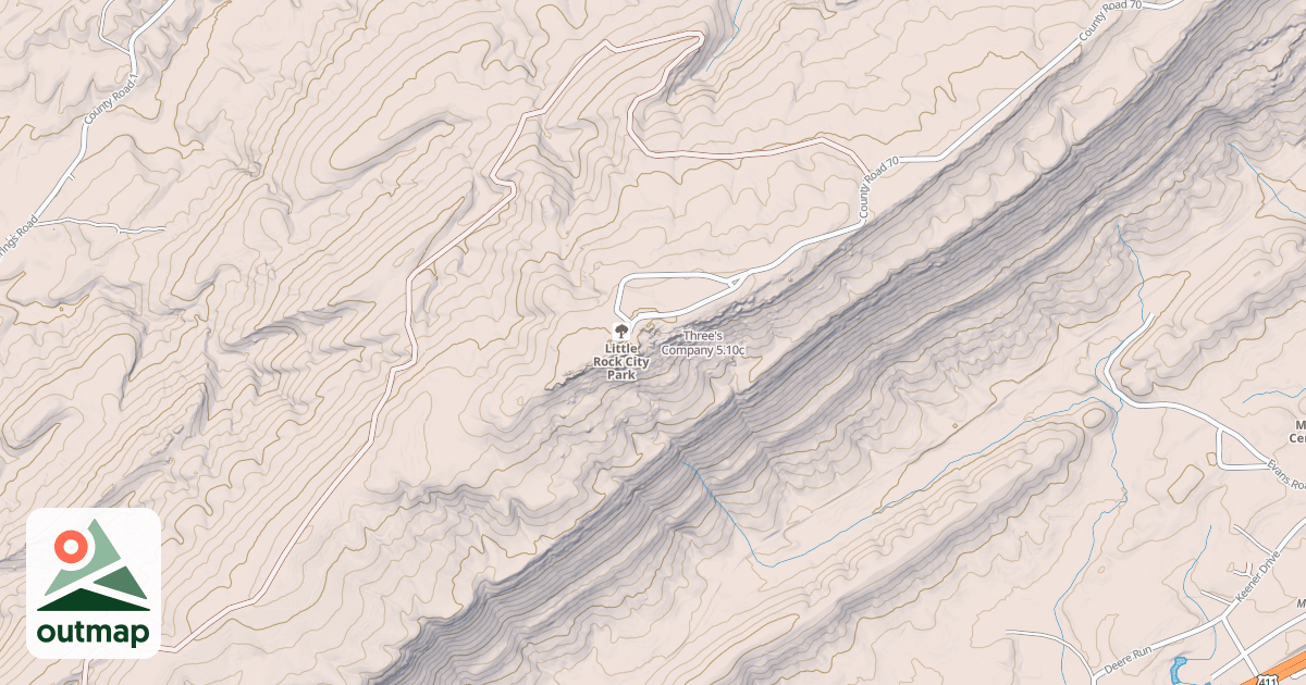 Map of Three's Company
