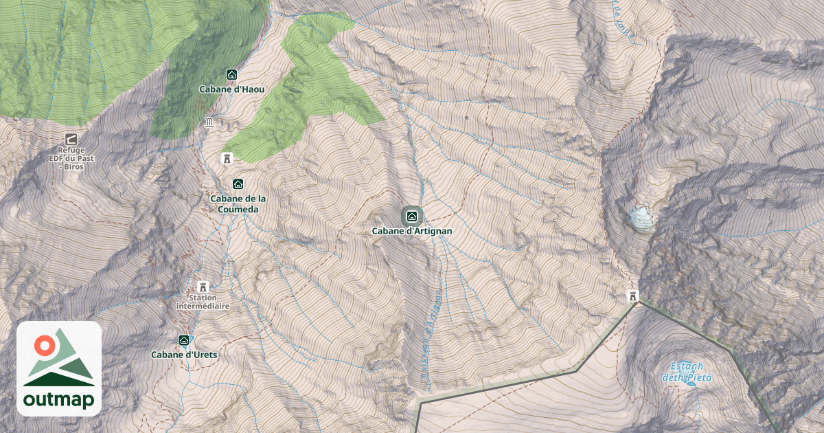 Map of Cabane d'Artignan