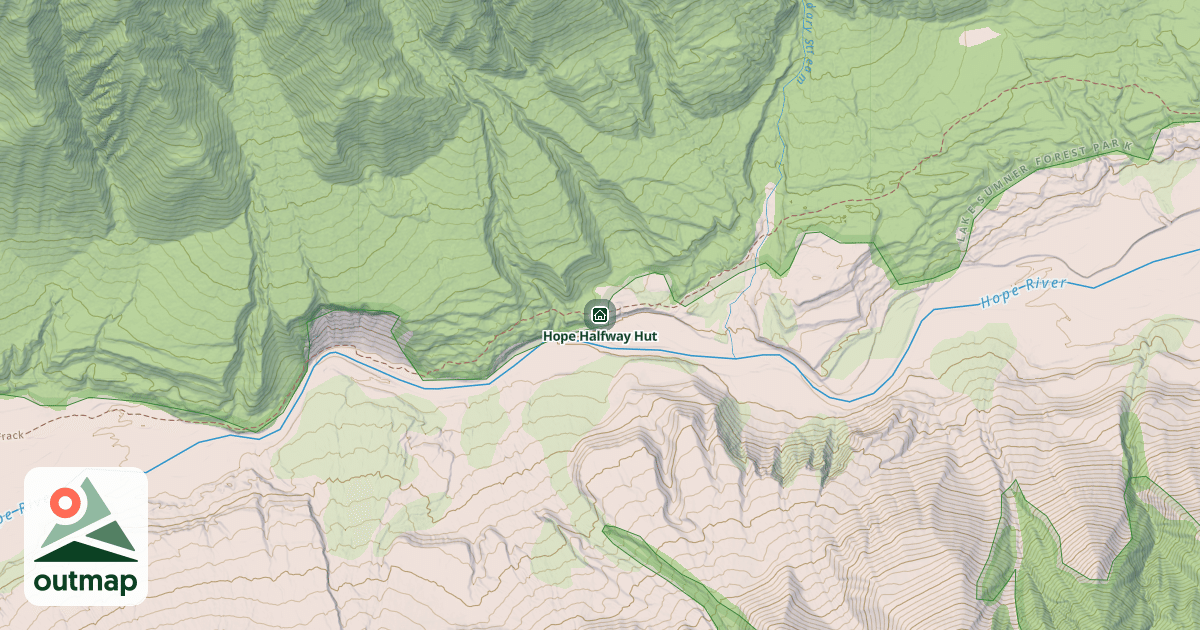 Map of Hope Halfway Hut