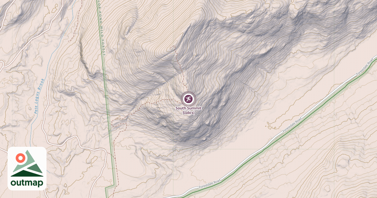 Map of South Summit Slab(s)