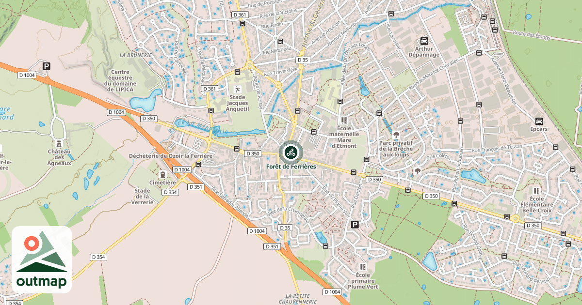 Map of Forêt de Ferrières