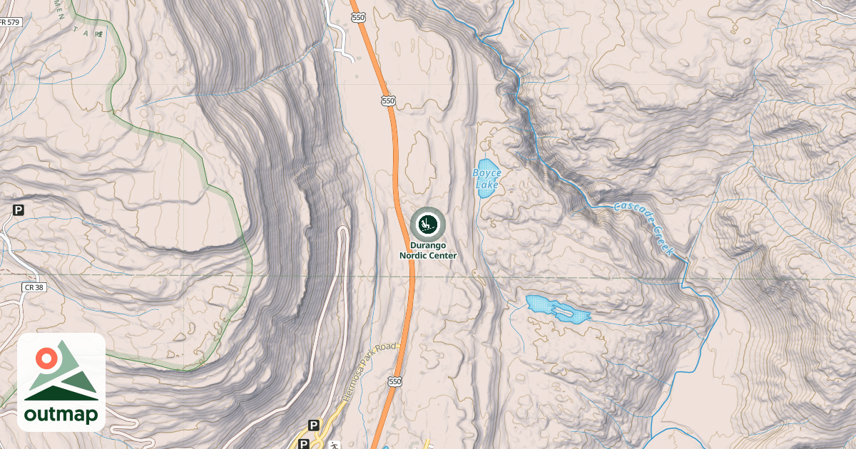 Map of Durango Nordic Center