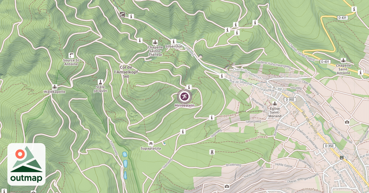 Map of Hirnlestein
