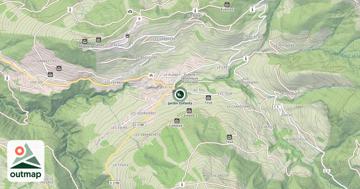 Map of Jardin Enfants