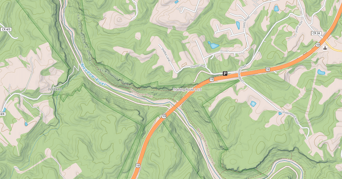 Map preview of Training Route 1