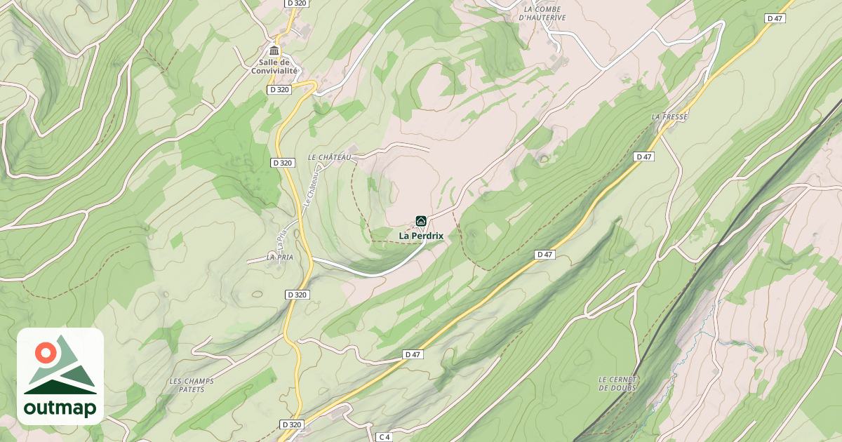 Map of La Perdrix