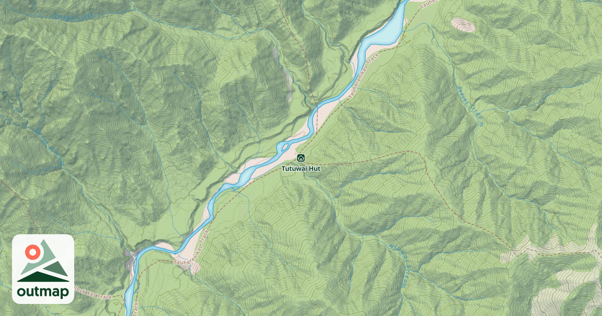 Map of Tutuwai Hut