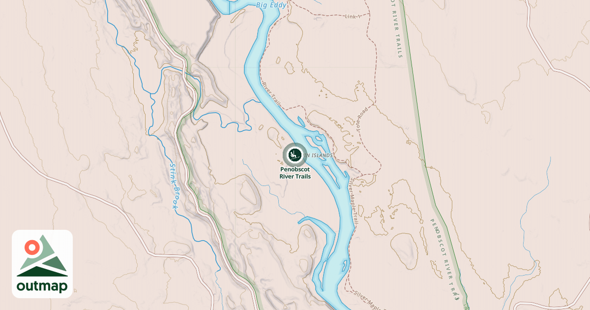 Map of Penobscot River Trails