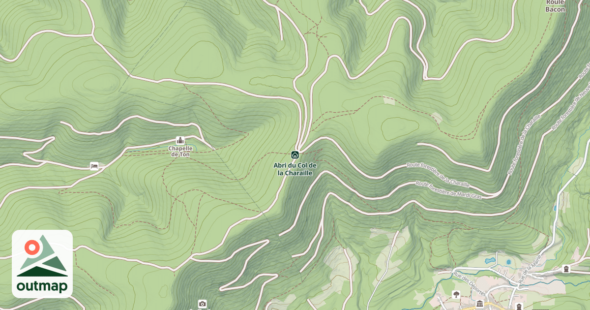 Map of Abri du Col de la Charaille