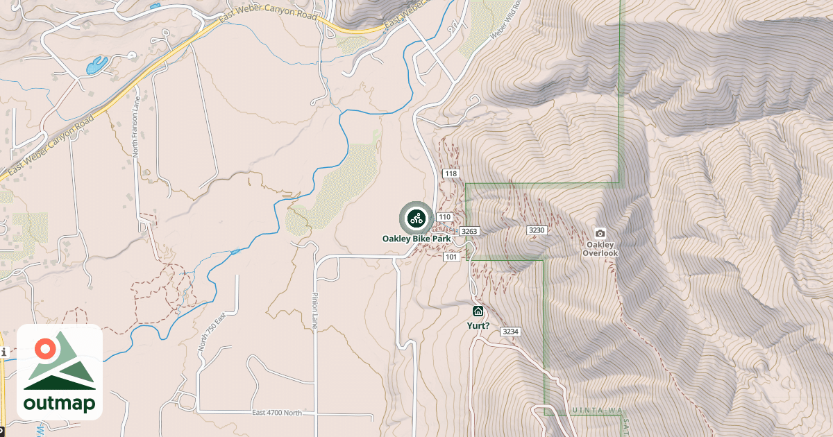 Map of Oakley Bike Park