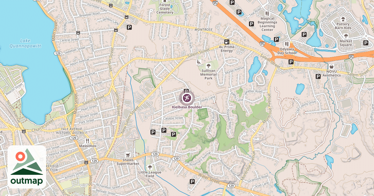 Map of Kielbasa Boulder