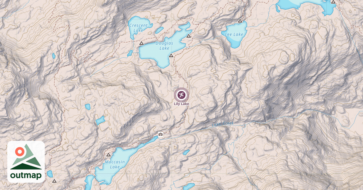 Map of Lily Lake