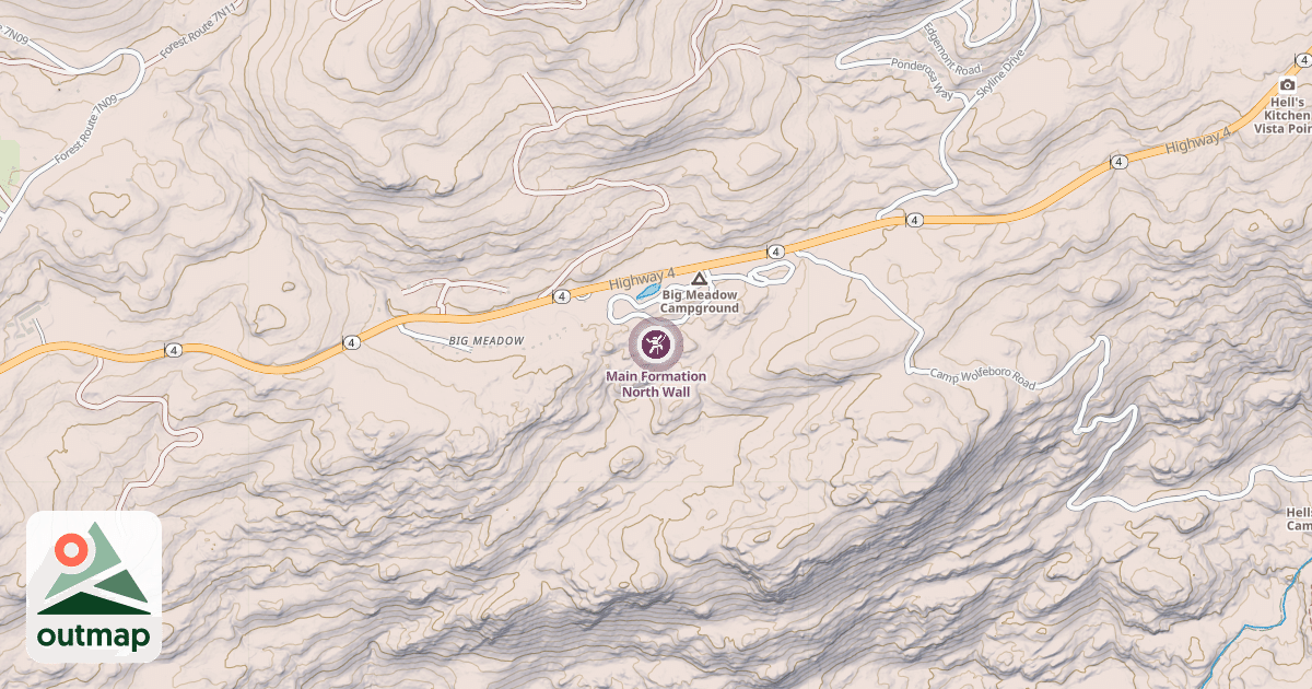 Map of Main Formation North Wall