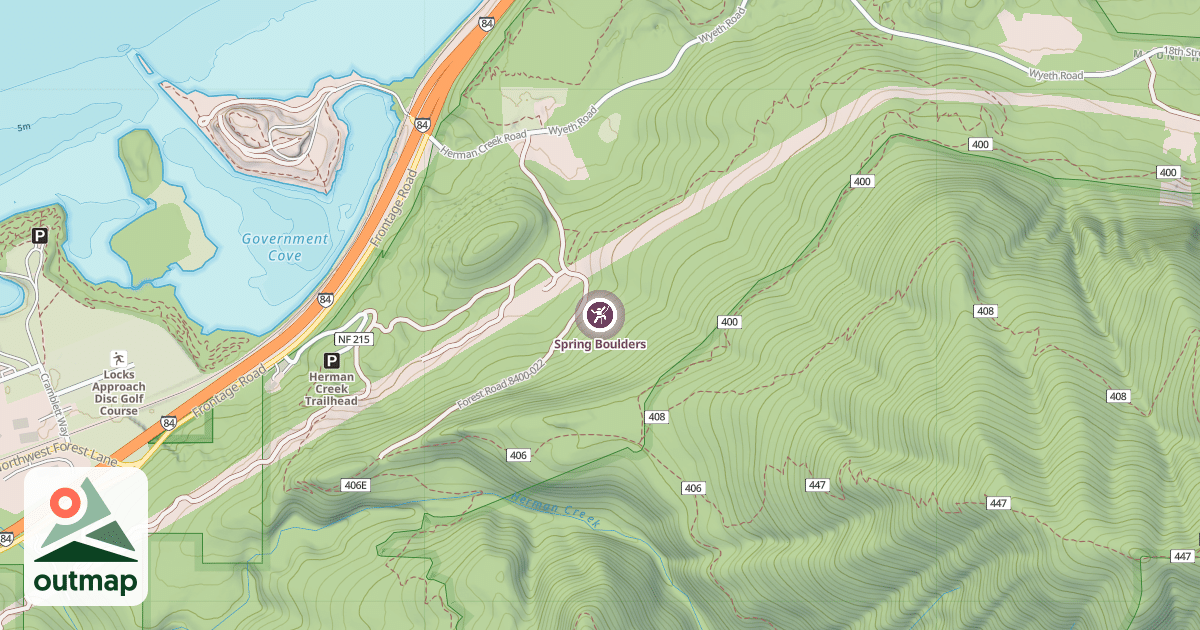 Map of Spring Boulders