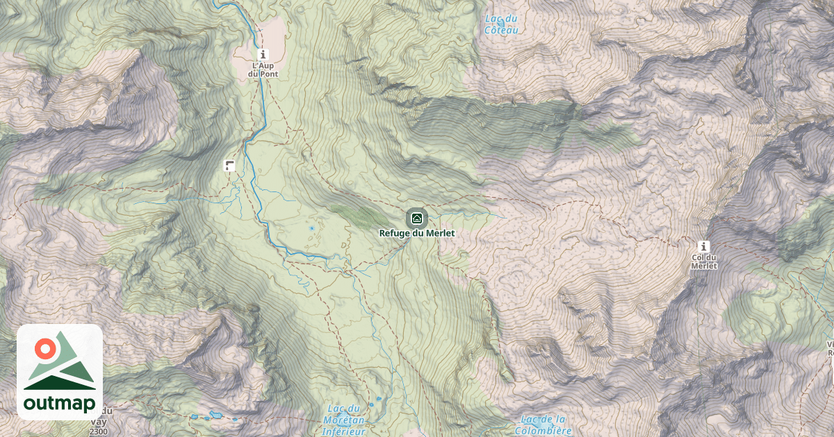 Map of Refuge du Merlet