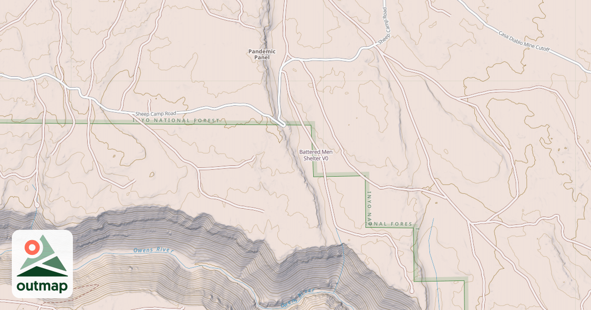 Map of Battered Men Shelter