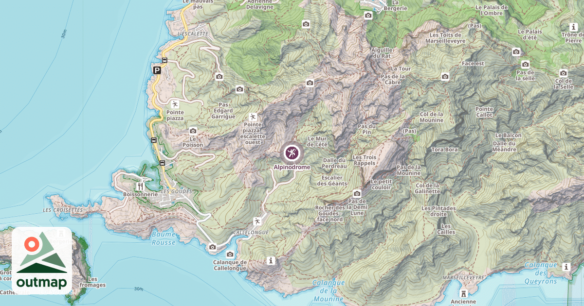 Map of Alpinodrome