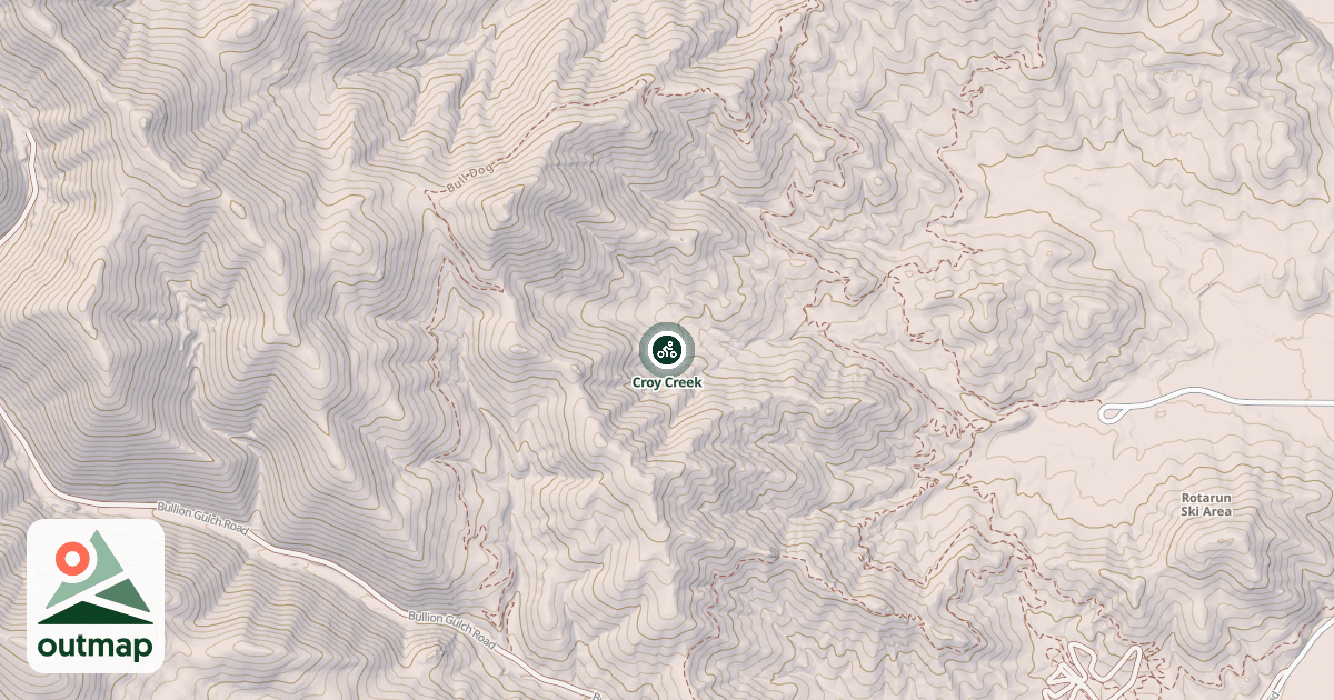 Map of Croy Creek