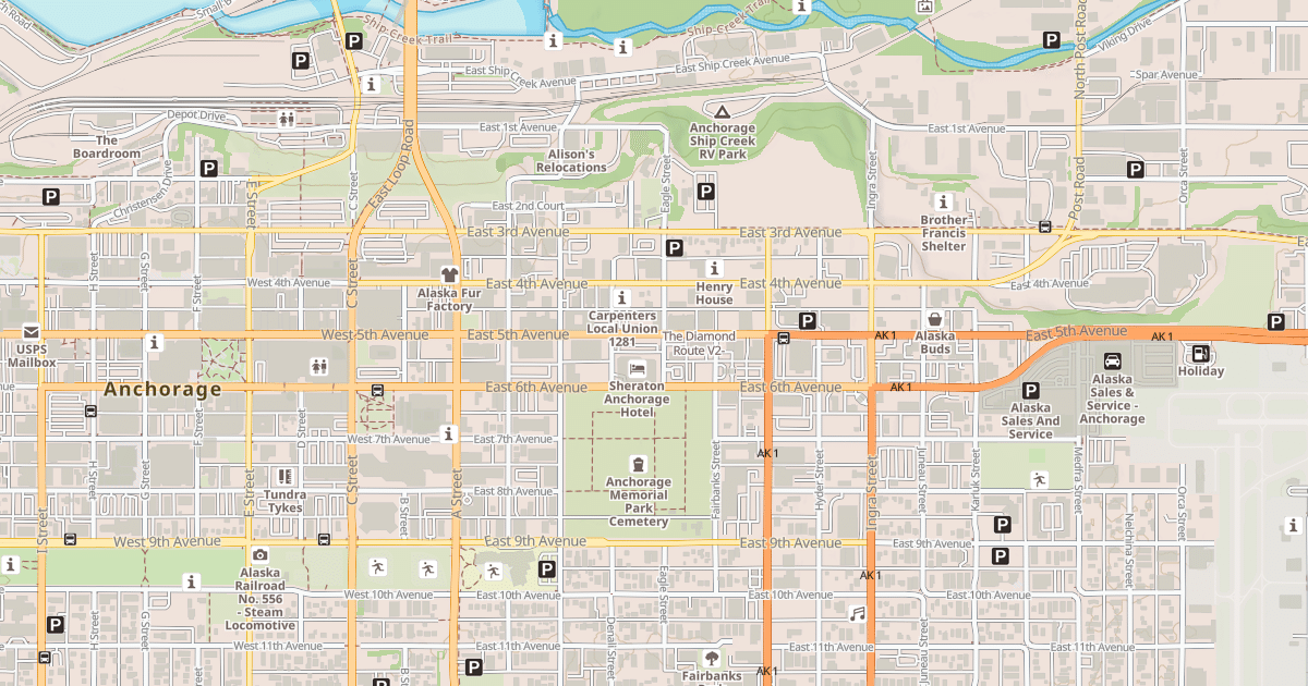 Map preview of The Diamond Route