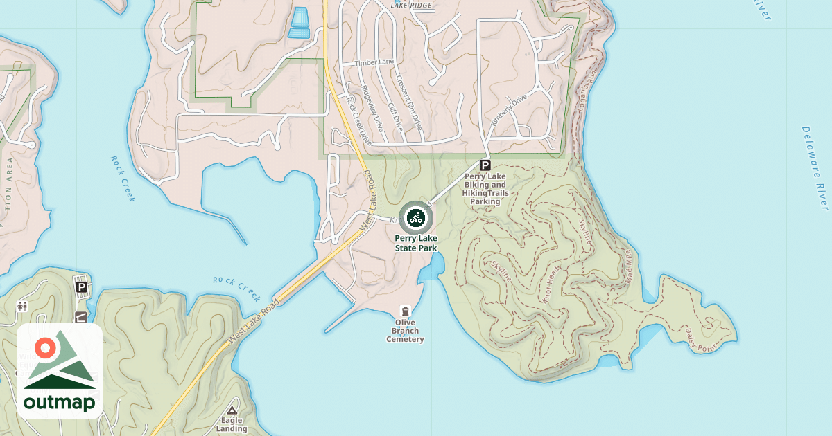 Map of Perry Lake State Park