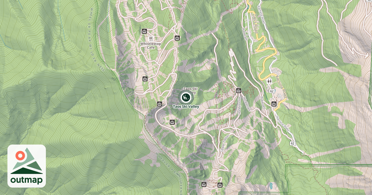 Map of Taos Ski Valley