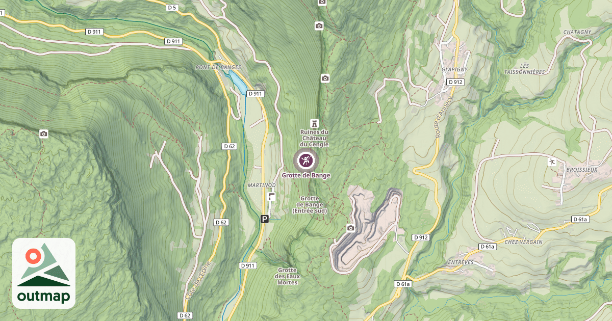 Map of Grotte de Bange
