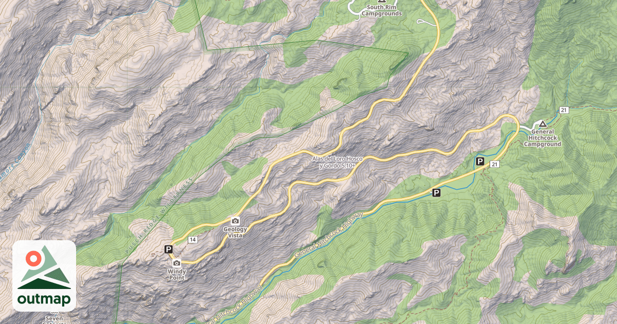 Map of Alas del Loro Hosco y Gordo