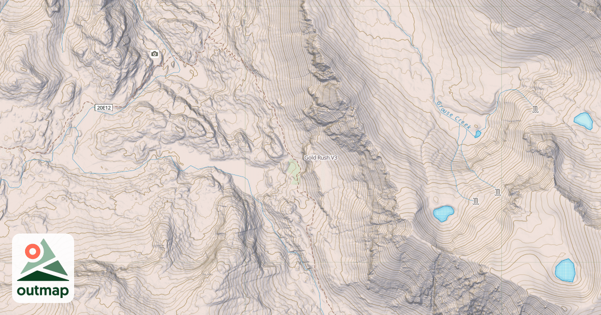 Map of Gold Rush
