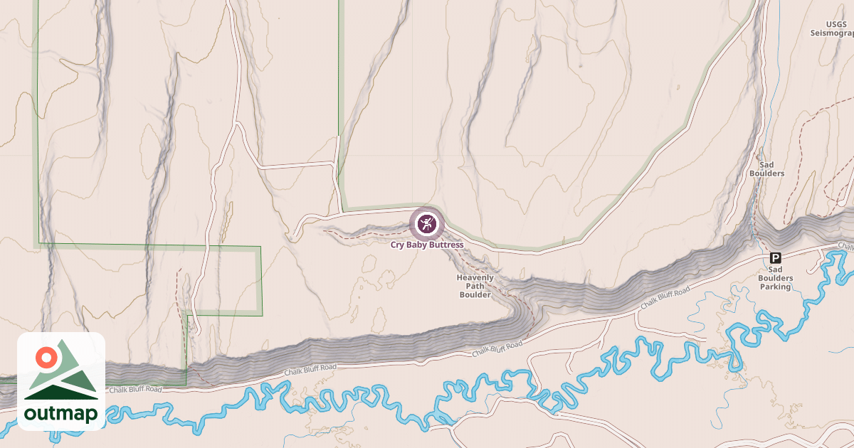Map of Cry Baby Buttress