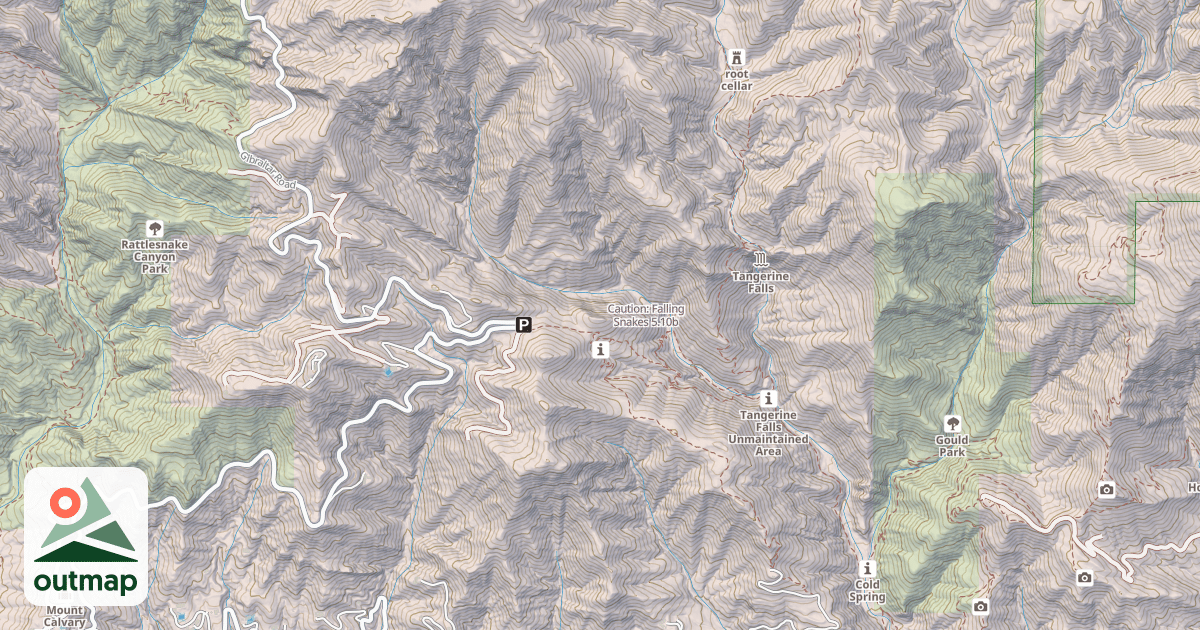 Map of Caution: Falling Snakes